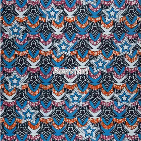 Item No.062858 Choose the star design super wax african fabric